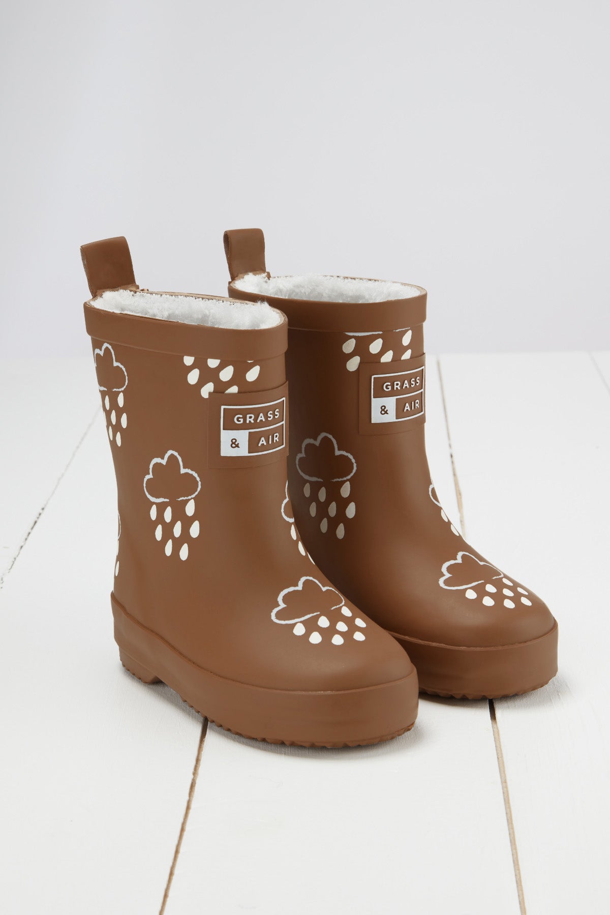 Toffee Brown Colour Changing Kids Wellies