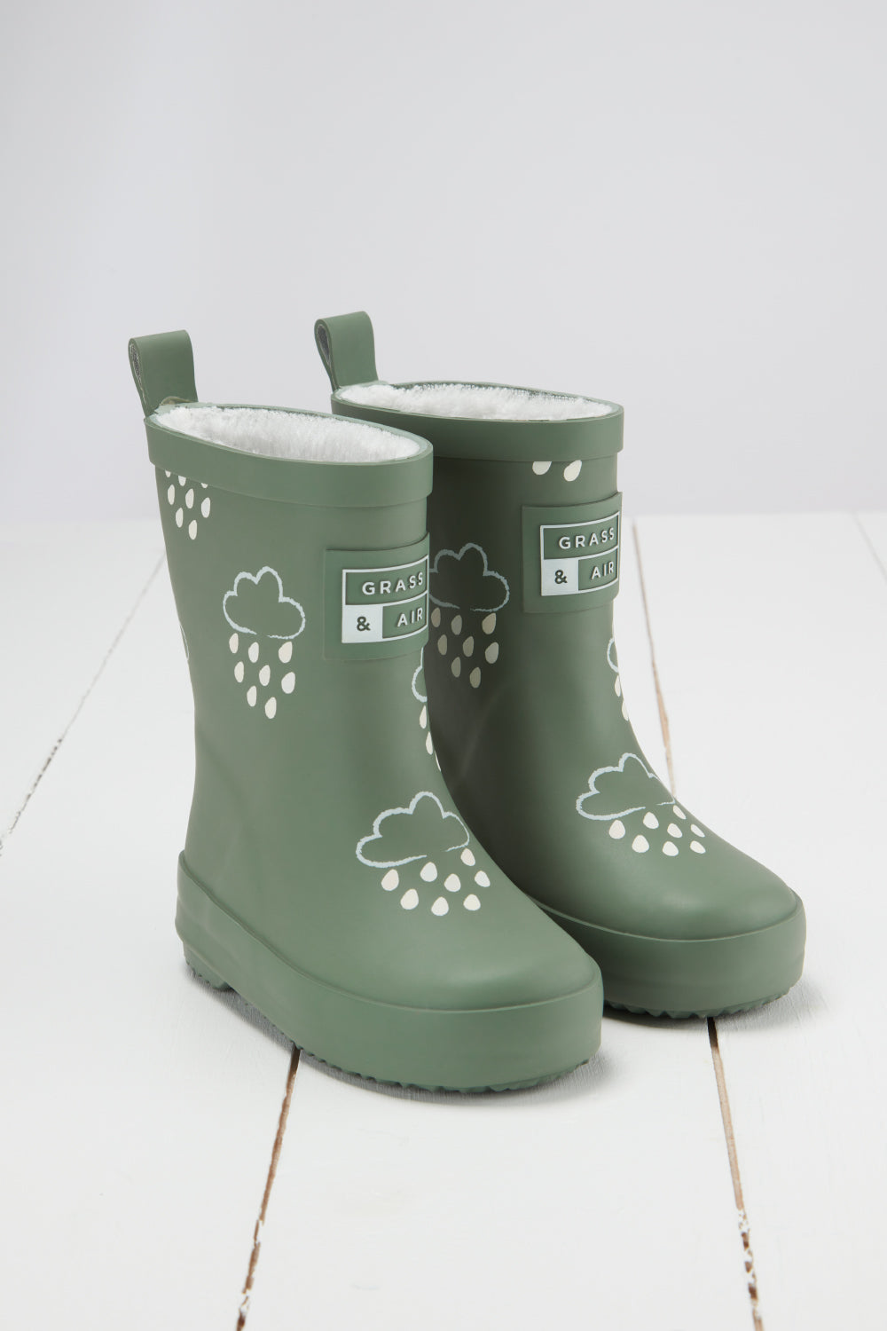 Childrens green outlet wellies