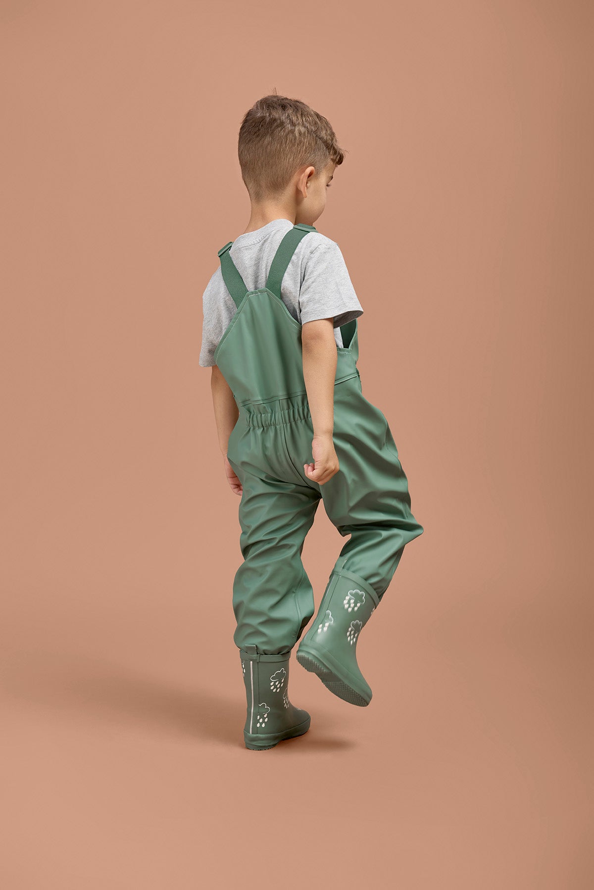 Khaki Waterproof Dungarees