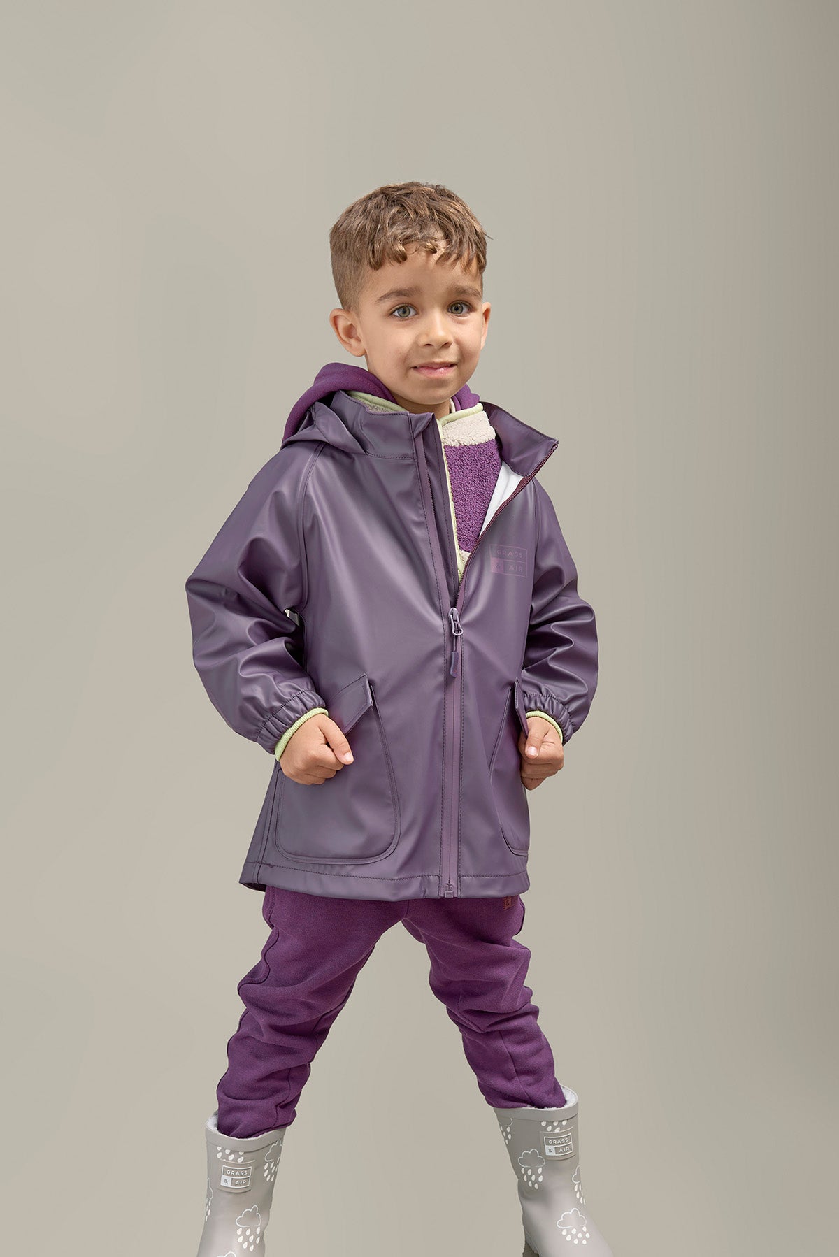 Amethyst Purple Waterproof Rainster Jacket