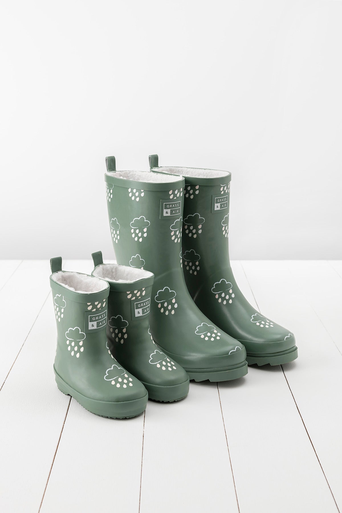 Adult Khaki Green Colour-Changing Wellies