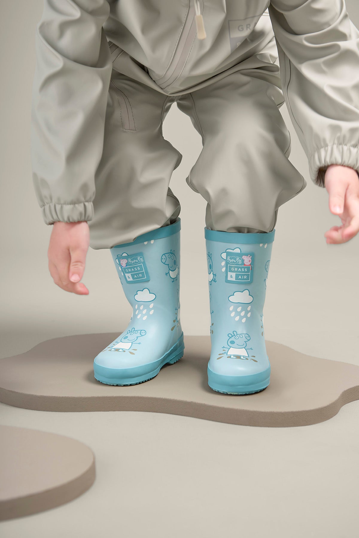 Kids' Peppa Pig Blue Colour-Changing Wellies