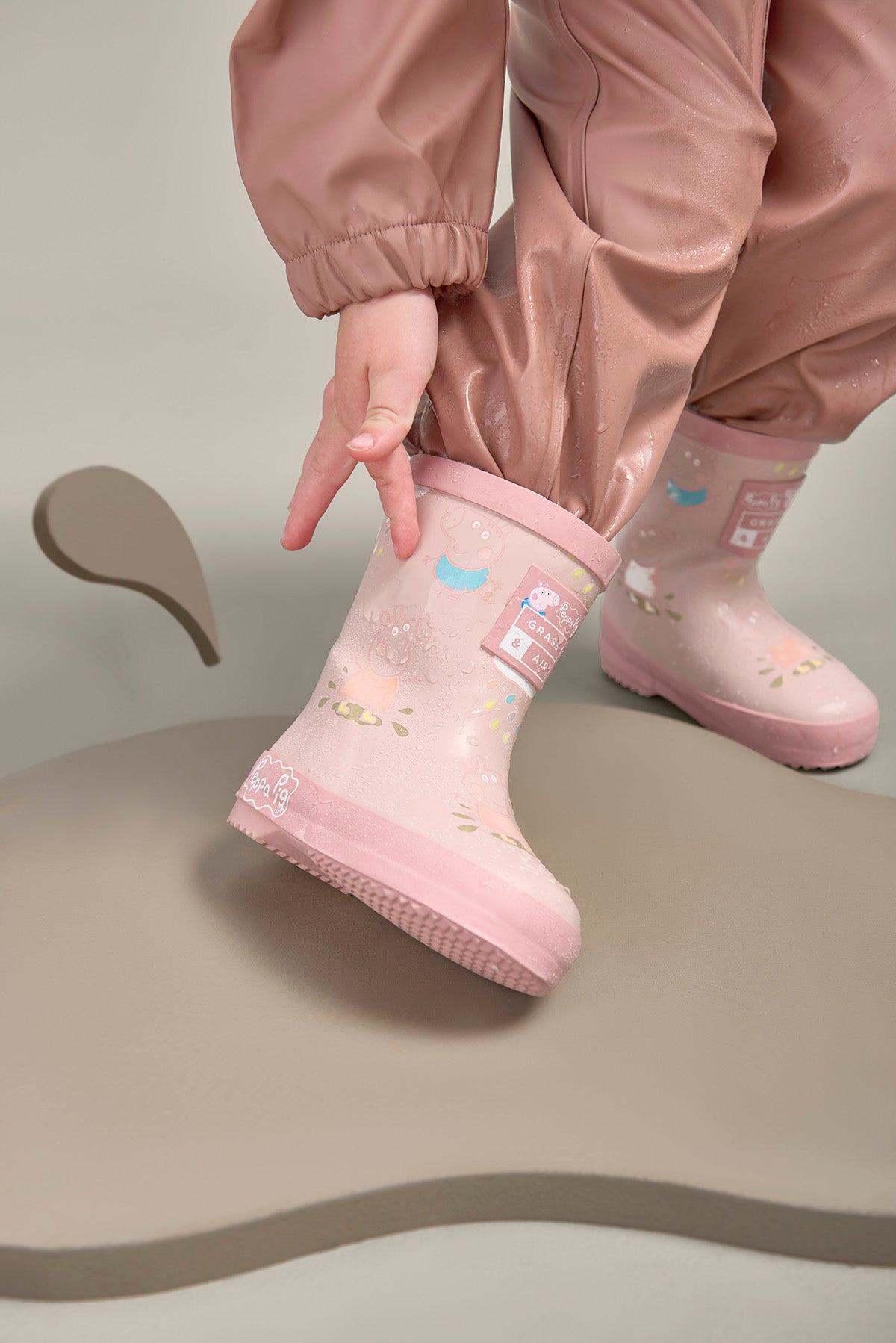 Kids' Peppa Pig Pink Colour-Changing Wellies