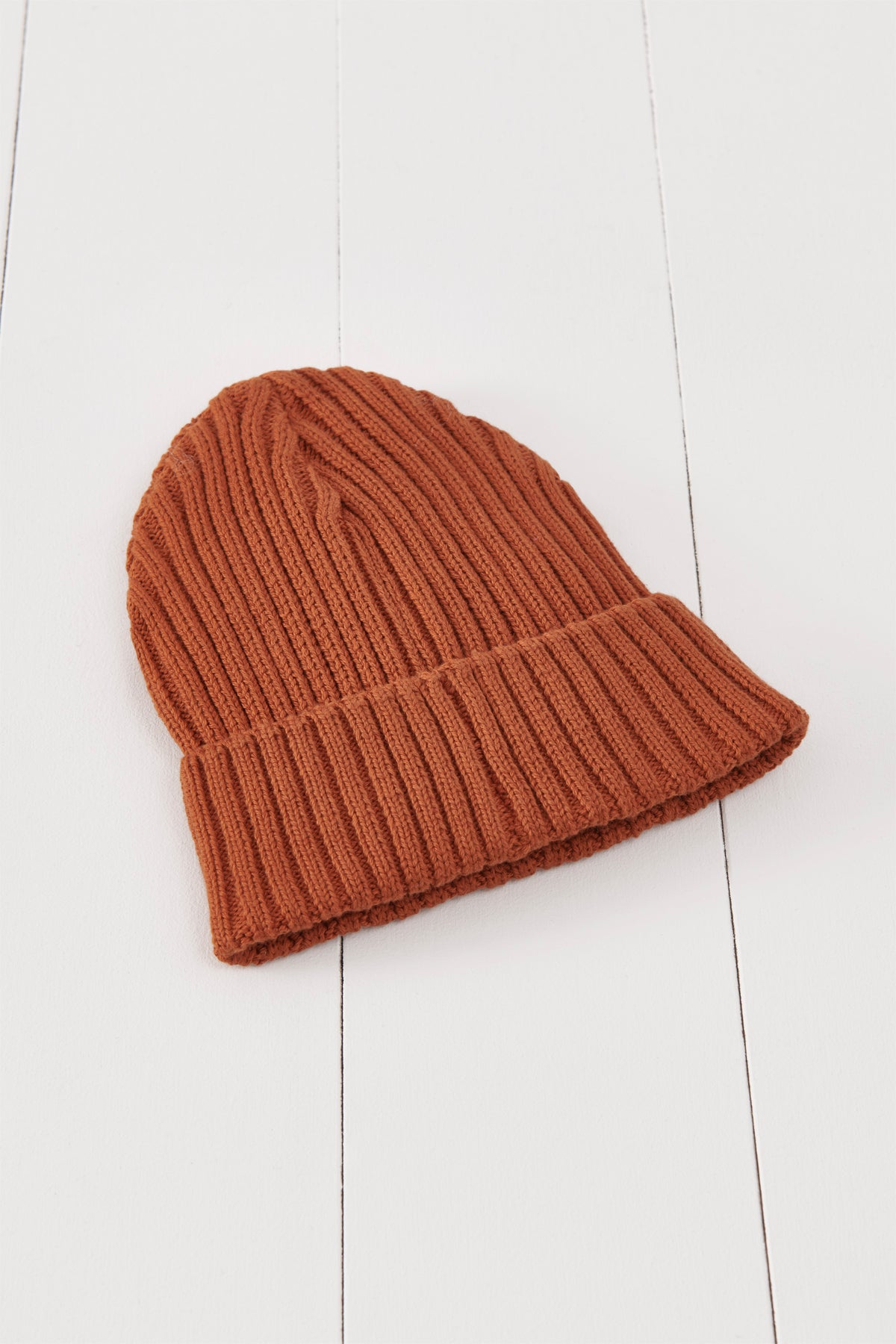 Burnt Orange Beanie Hat