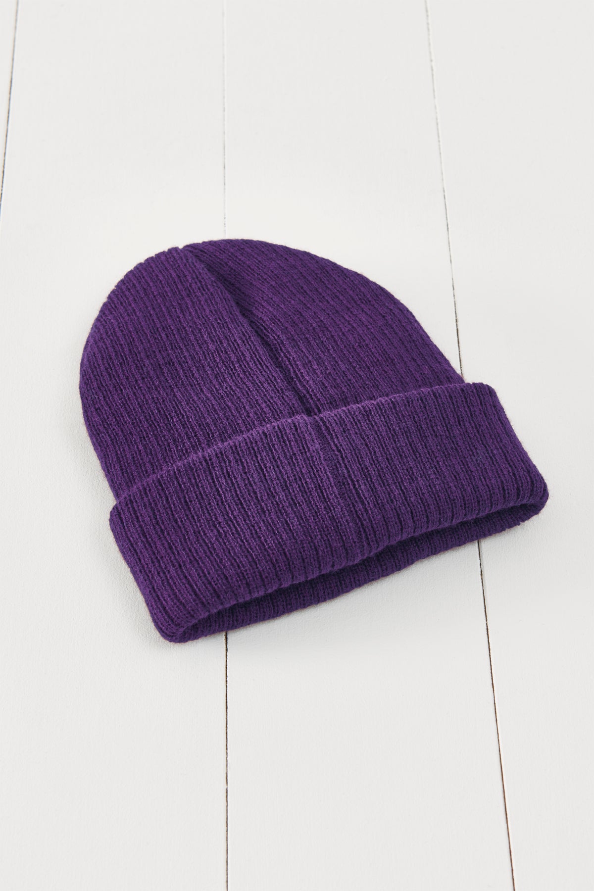 Icelandic Amethyst Purple Beanie Hat