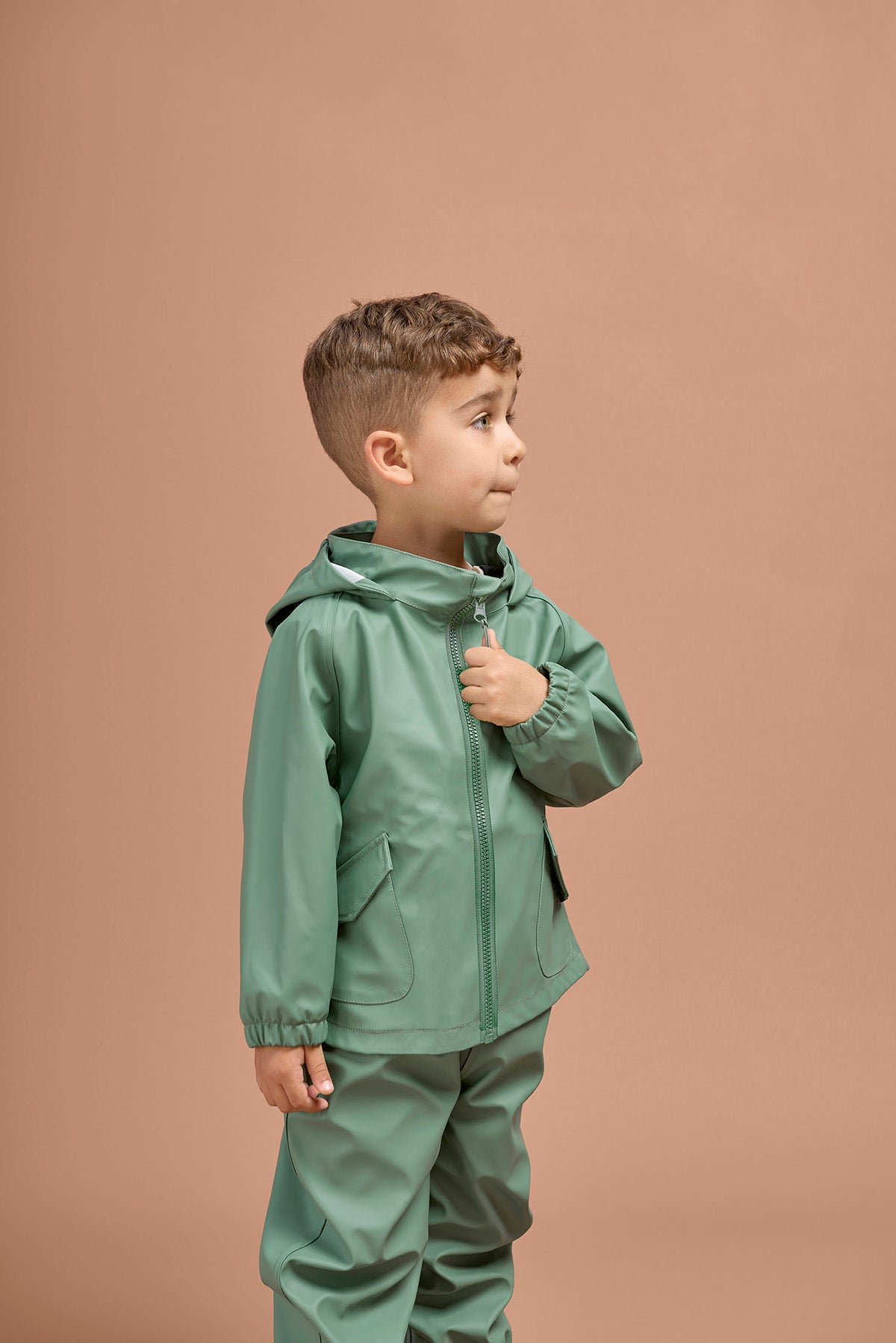 Khaki Waterproof Rainster Jacket