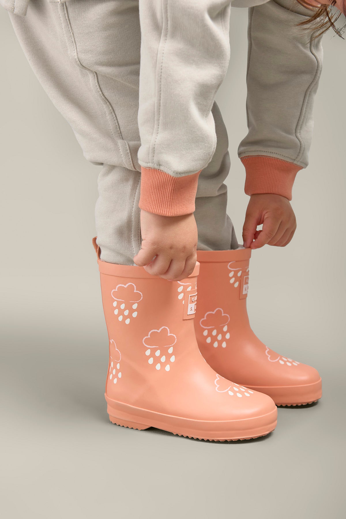 Volcanic Orange Colour-Changing Kids Wellies