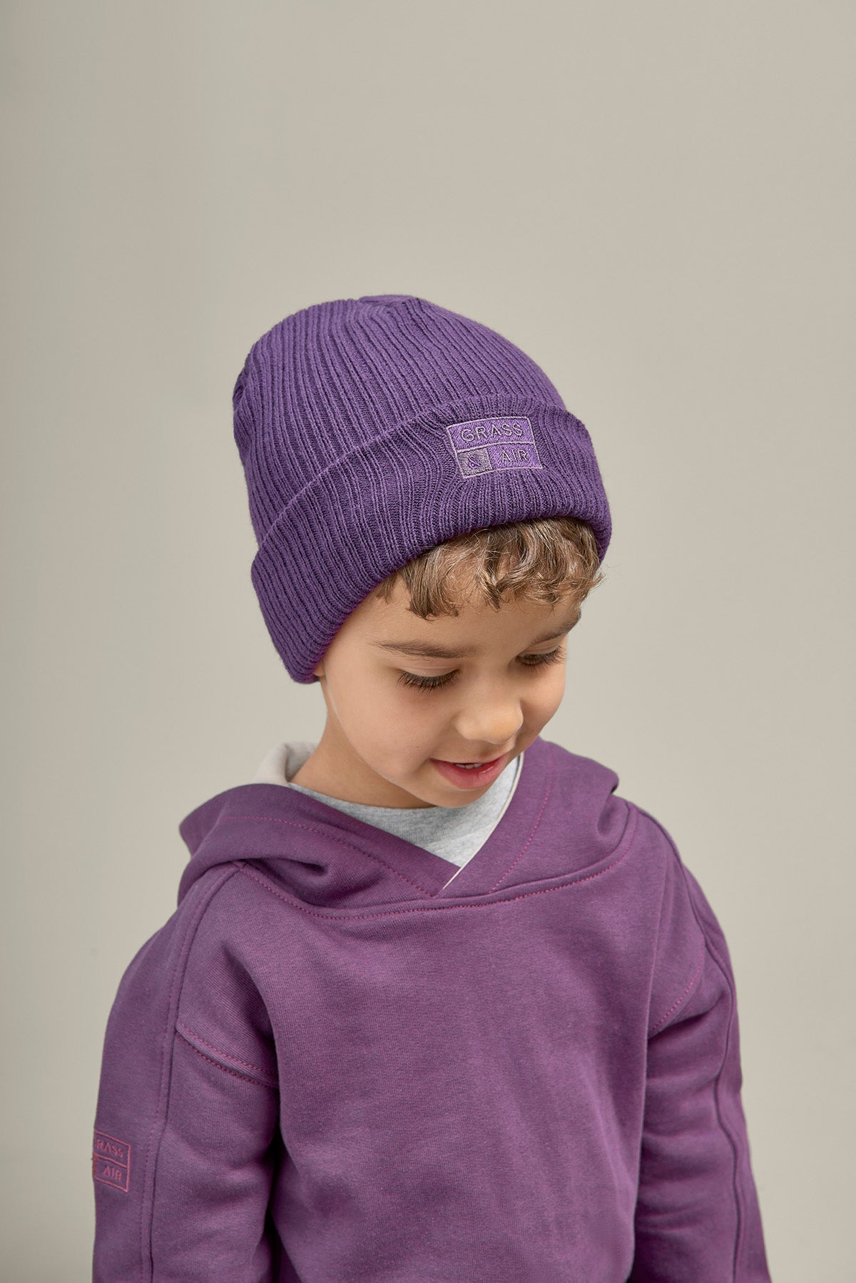 Icelandic Amethyst Purple Beanie Hat